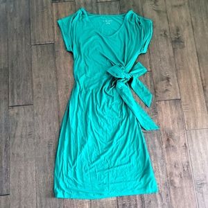 Liz Lange Maternity Green Jersey Side-Tie Dress